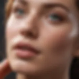 Hydrated skin with a moisturizer