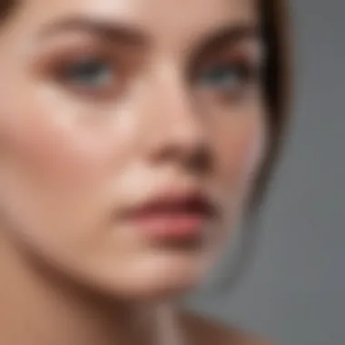 Assessing Skin Compatibility with Dove Products Close-up of skin compatibility testing with dove products