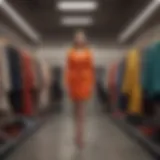 A vibrant wardrobe showcasing various styles and colors