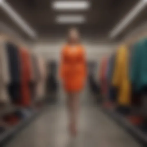 A vibrant wardrobe showcasing various styles and colors