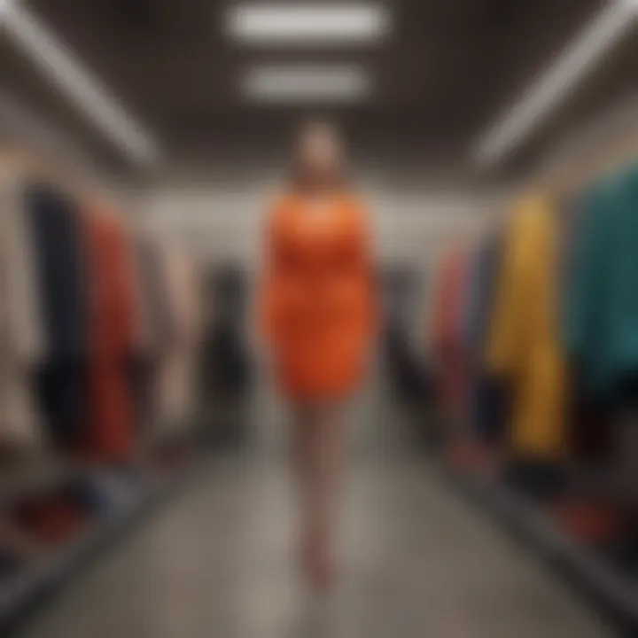 A vibrant wardrobe showcasing various styles and colors