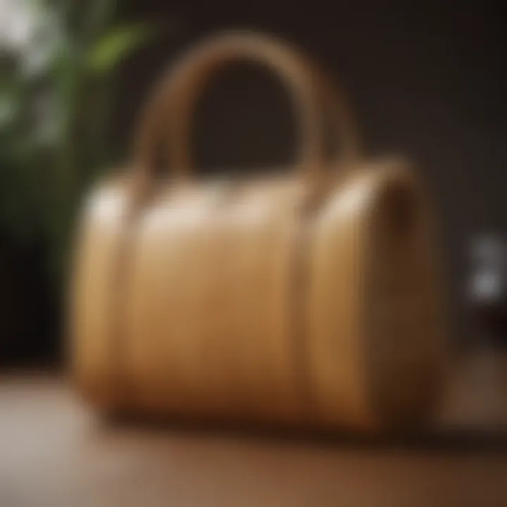 Eco-friendly purse made from sustainable bamboo material