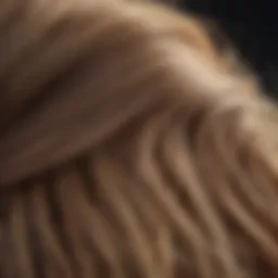 Close-up of hair showcasing bumps