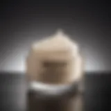 Close-up of a cream jar with dark spot treatment