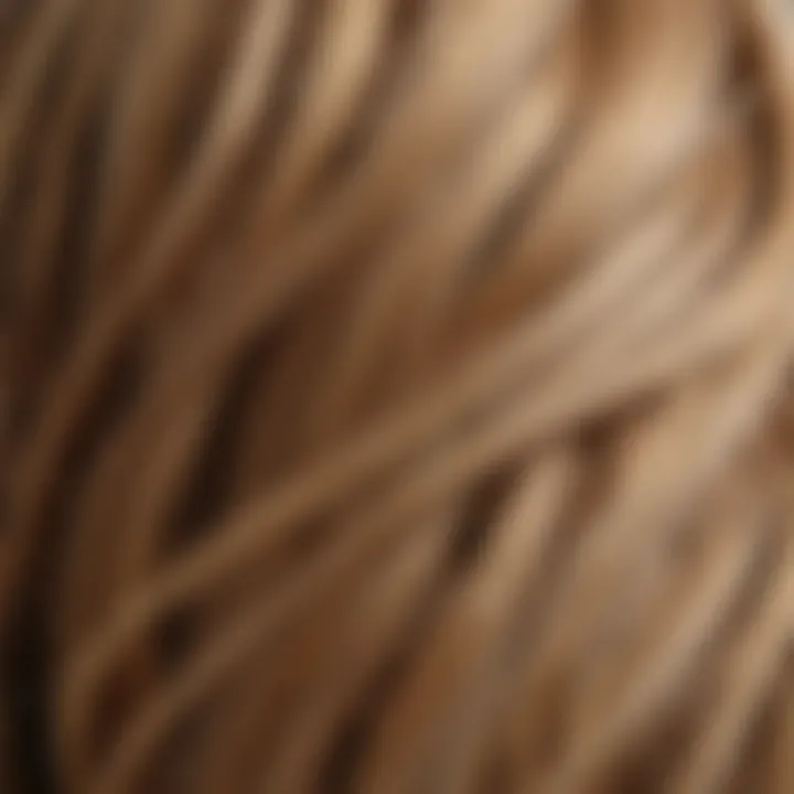 Close-up of hair strands showcasing brassiness vs. vibrancy