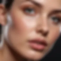 Close-up of smooth, radiant skin post-shaving