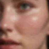 Close-up of skin with eczema bumps