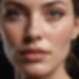 Close-up of healthy skin texture