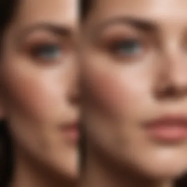 Skin Treatment Results Before and after treatment showcasing skin improvement