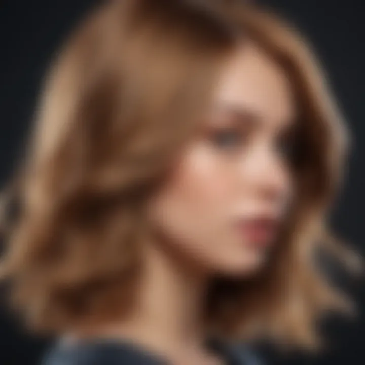 Before and after hair treatment