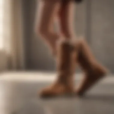 Glamorous Touch Effortless glamour: UGGs boots adding a touch of luxe to everyday looks