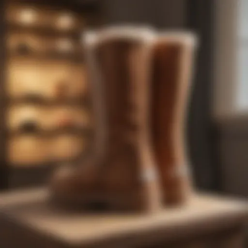 Elegance personified: UGGs boots in a sophisticated setting