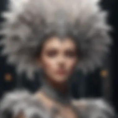 Exquisite Feathered Elegance Elegant Feathered Ensemble