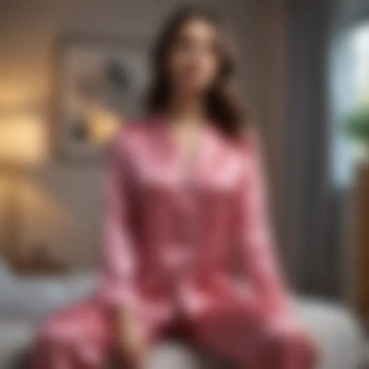 Elegant Silk Pajama Set