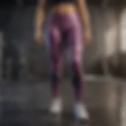 Stylish Gym Leggings on Marble Floor