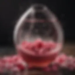 Luxurious bubble bath with rose petals