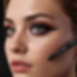 Elegant tube of no-run mascara with a sleek design