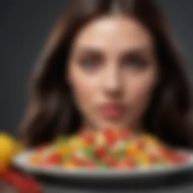 Nutrition for Lush Hair A colorful plate of nutritious foods