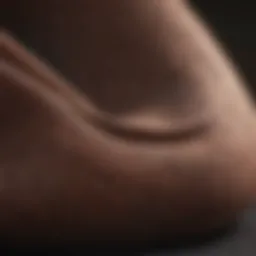 Close-up of high-quality fabric for yoga leggings