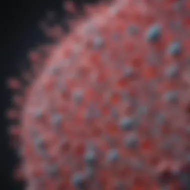 Scientific illustration of collagen structure at a cellular level