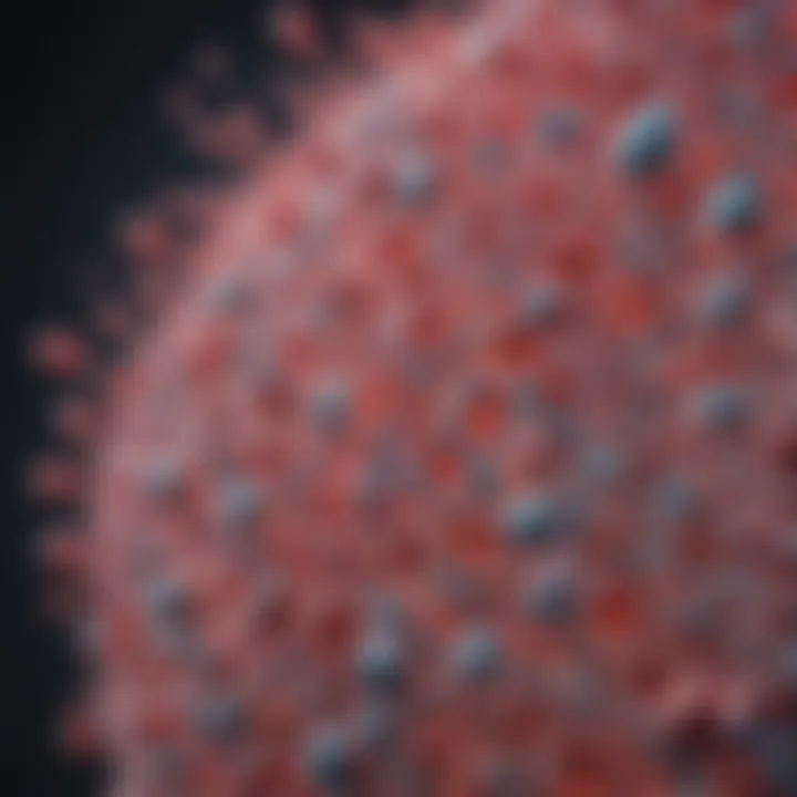 Scientific illustration of collagen structure at a cellular level