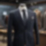 Elegant suit jacket on display