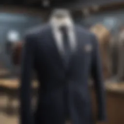 Elegant suit jacket on display