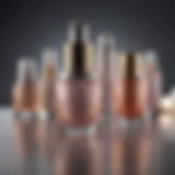 Luxurious collection of recognized skincare products showcasing their quality