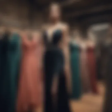Varied Evening Wear Selection Diverse selection of evening wear options
