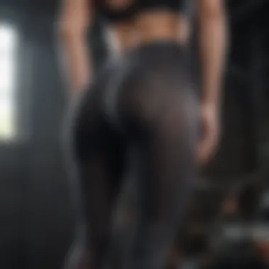 Mesh detailing workout leggings