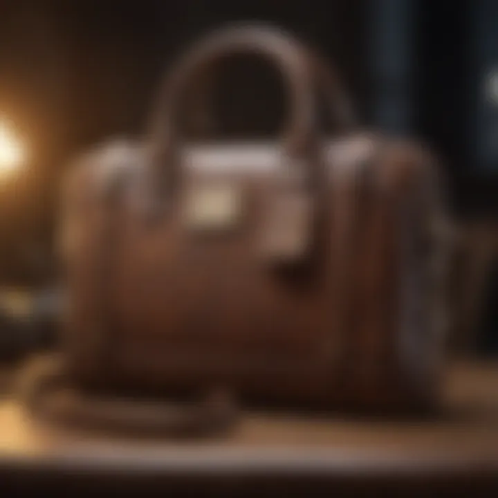 Elegant purse designed for iPad users showcasing stylish materials