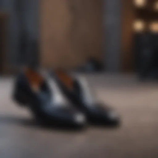 Elegant black loafers suitable for office wear