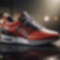 A sleek designer athletic sneaker showcasing innovative materials and design