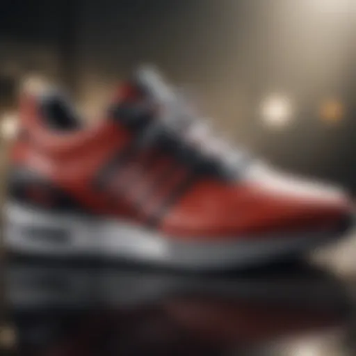 A sleek designer athletic sneaker showcasing innovative materials and design