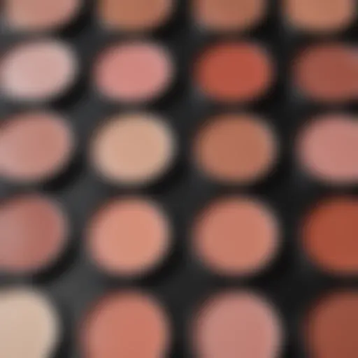 Color palette of cream blushes showcasing different shades suitable for various skin tones