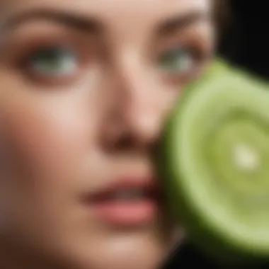 Natural Ingredients for Puffiness An array of natural ingredients known to reduce puffiness like cucumber and green tea.