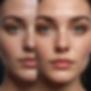 Transformative Results of Acne Scar Treatments Before and after image of acne scar treatment results