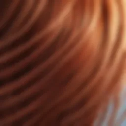 A close-up of vibrant hair strands showcasing strength and shine.