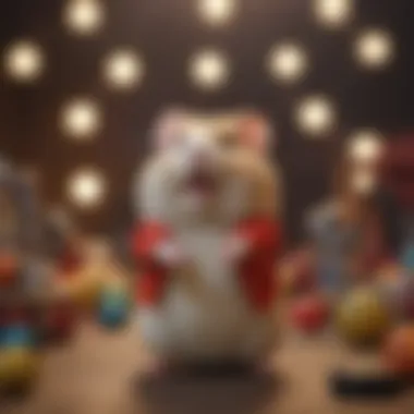 Variety of colorful singing hamster toy designs