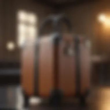 Fashionable Luggage Featuring Unique Design Elements Fashionable luggage with unique design elements