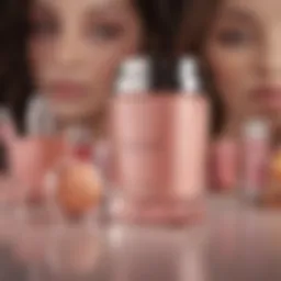 Elegant display of Fenty Beauty products
