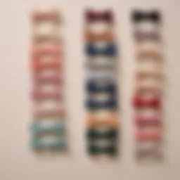 Elegant J.Crew hair ties displayed in a stylish arrangement