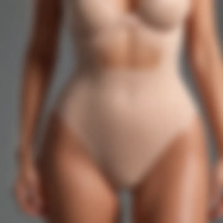 Close-up of innovative materials used in SKIMS shapewear