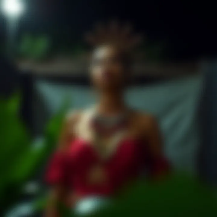 A symbolic representation of cultural themes depicted in La Colombiana