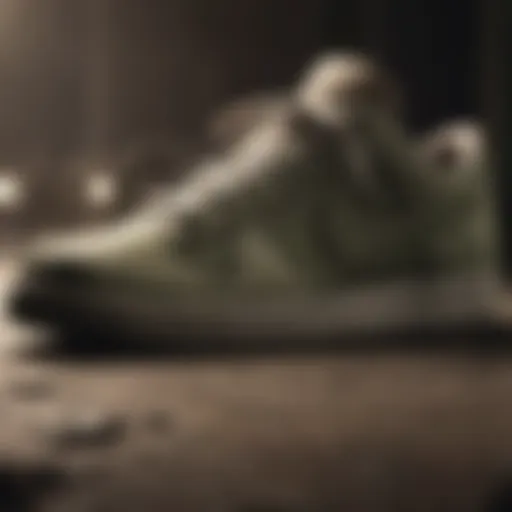 Nike sneakers showcasing a military discount tag