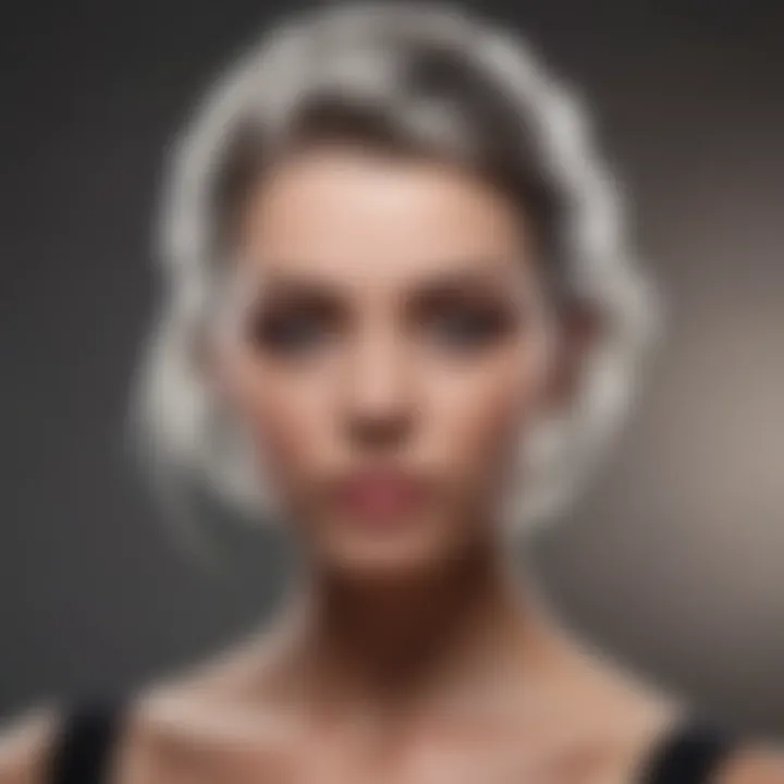 Professional stylist demonstrating techniques for achieving glass hair