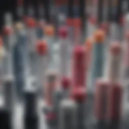 Diverse array of chapstick tubes showcasing different brands