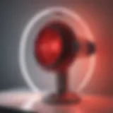 Overview of red light therapy device in a clinical setting