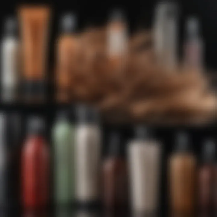 Array of hair repair products showcasing different options