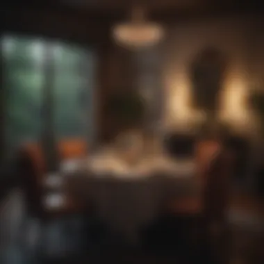 Intimate Dining Experience Candlelit dinner setting with elegant decor